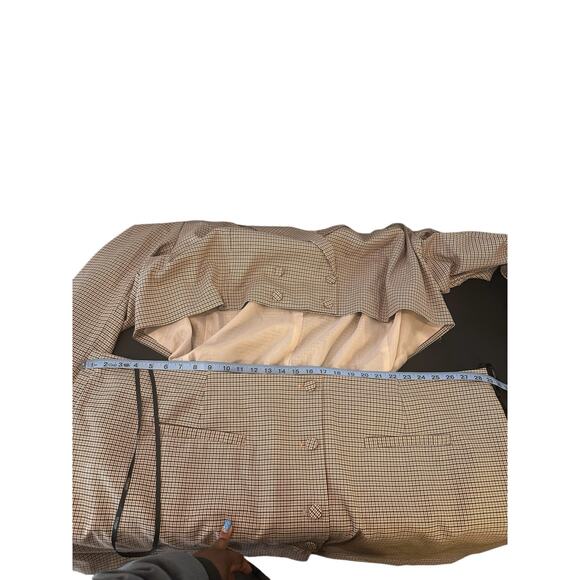 New with Tags Eloquii Plus Brown Houndstooth Open Front Blazer Dress Size 30 - Picture 12 of 15